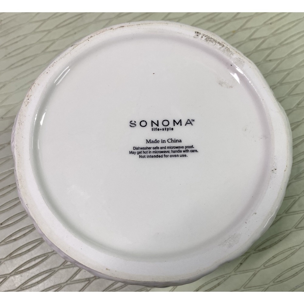 Sonoma Life + Style Snowman Dip Bowl W/snowman Spreader Blue& White 2.5x4.5" EUC - Picture 6 of 8